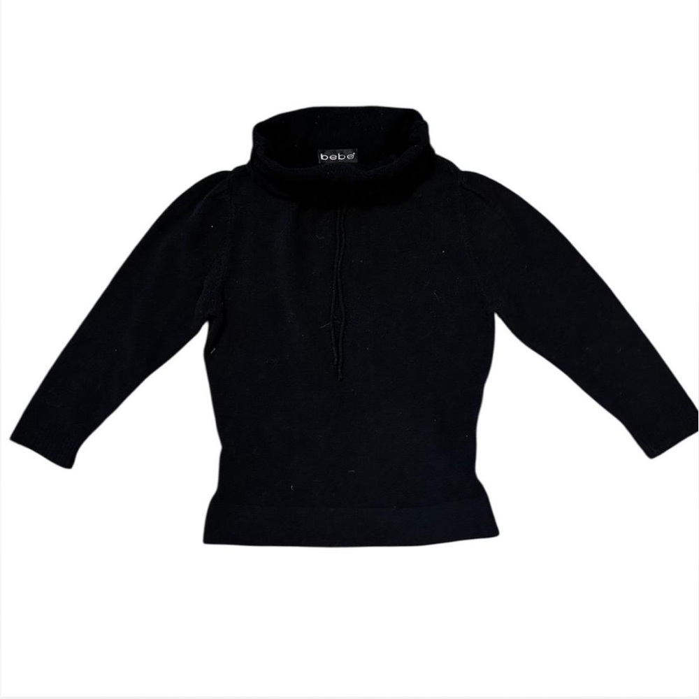 Bebe Black Cowl Neck Sweater